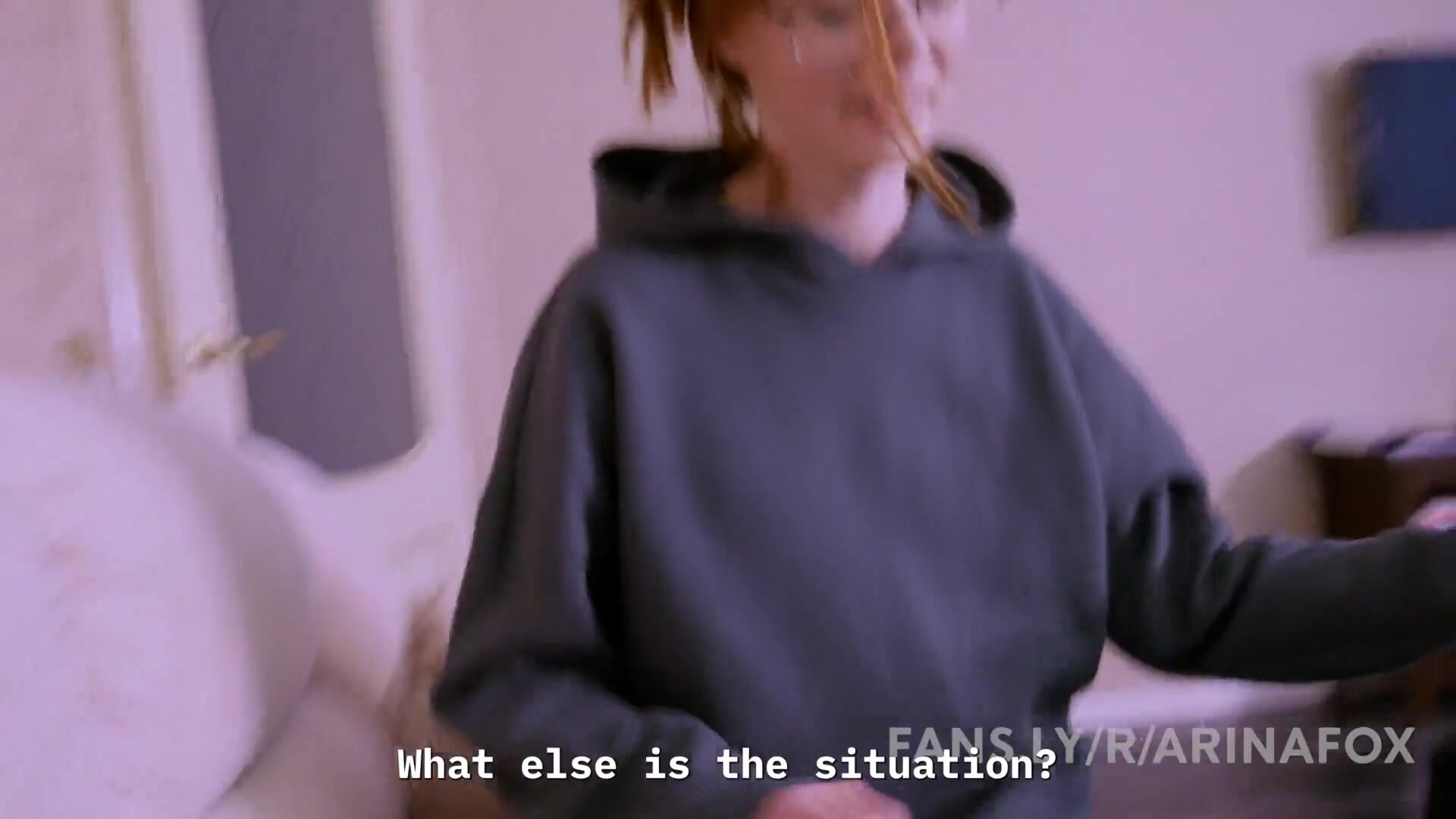 Arina Fox - Schoolgirl visiting friend - FoxyElf - blowjob doggystyle POV