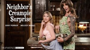 Gray Perrier, Melody Marks - Neighbor's Creampie Surprise