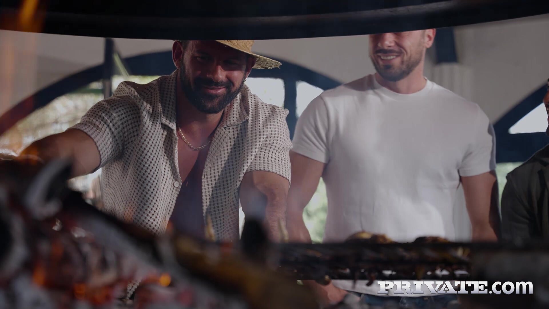 Four Euro sluts have a wild orgy with three big cocks