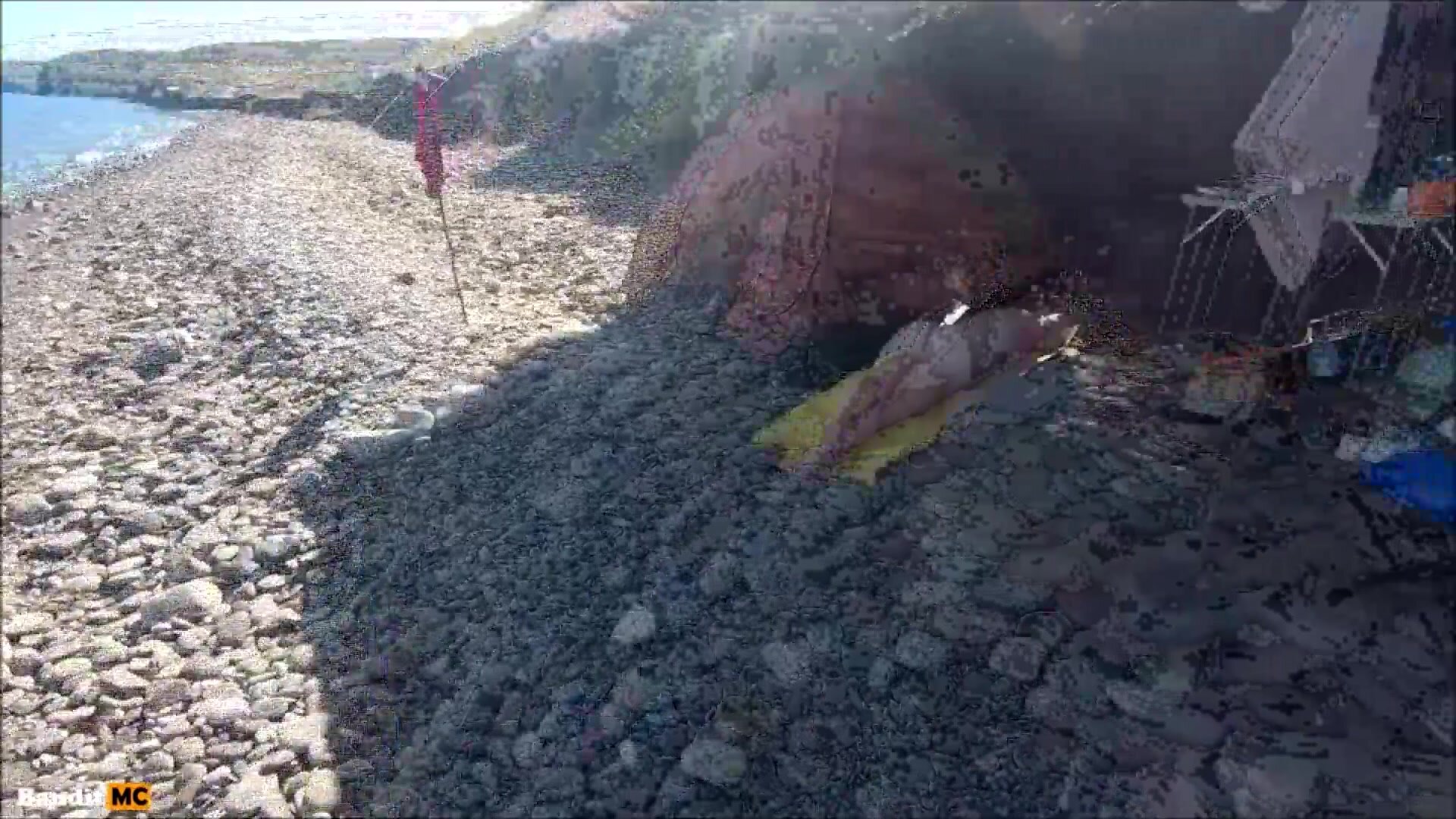 Big ass hot babe creampied on the beach