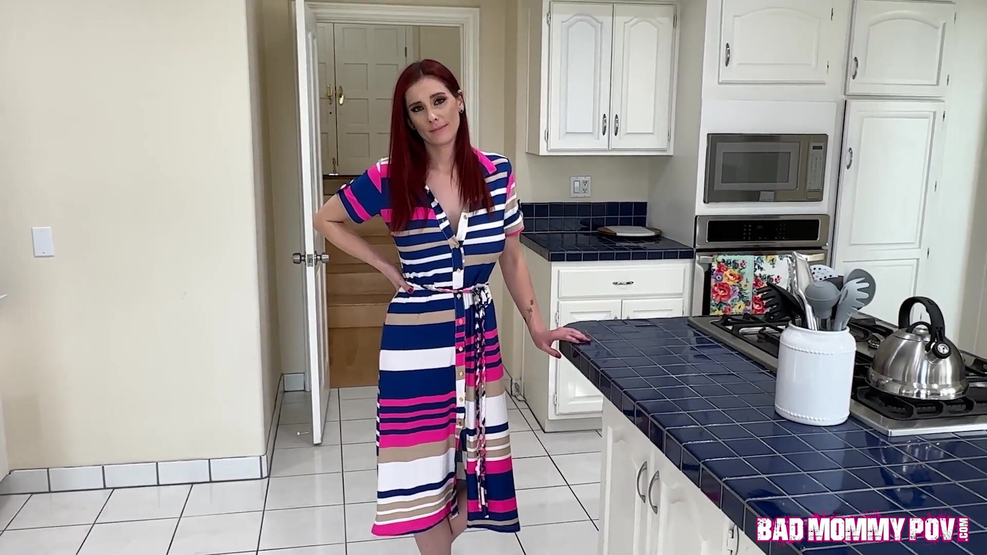 BadMommyPOV - Kelly Caprice - Kitchen Sex With Stepson