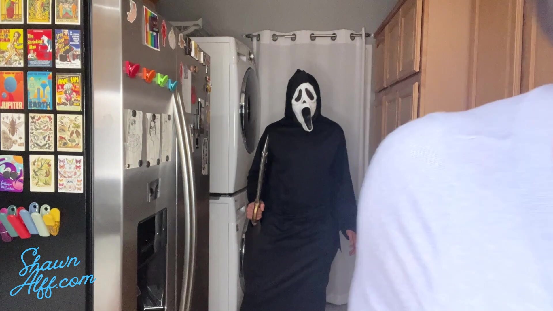 August Skye - Masked Ghostface Creampies Busty Cheating Gf