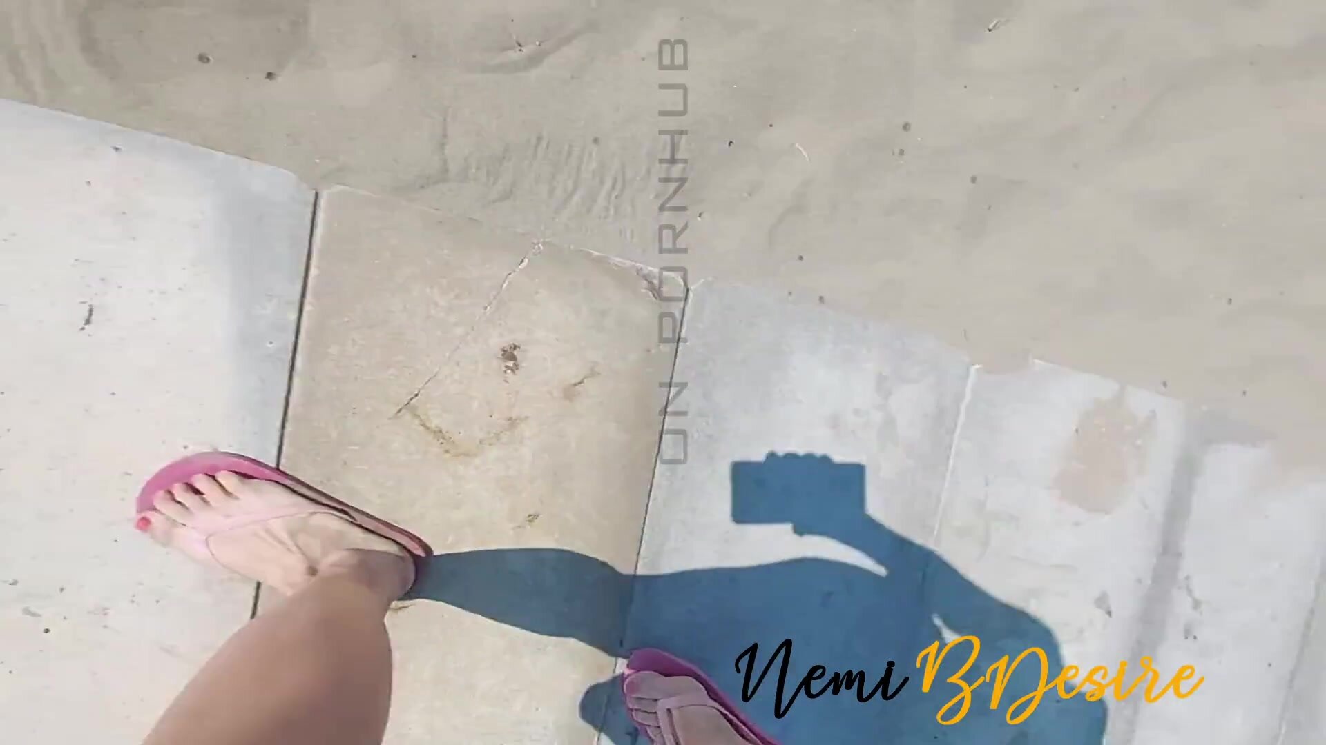 NemiBDesire - Wife at the beach with the lifeguard's cock tastier than her cuckold husband under beach umbrella