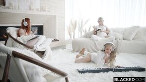 Blacked - Blake Blossom Sky Wonderland And Scarlet Skies Hot Girl Trio Blake Sky And Scarlet Have Crazy BBC Orgy