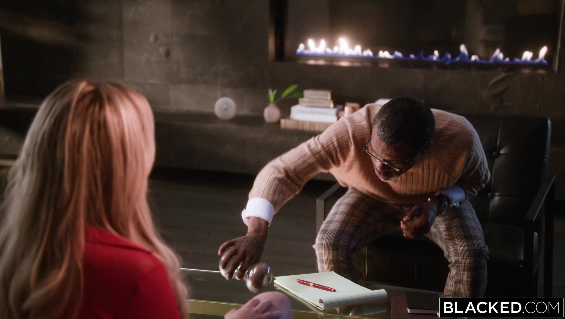 Blacked - Blake Blossom And Ameena Green - Sex Crazed Blonde Blake Shares A BBC With Ameena