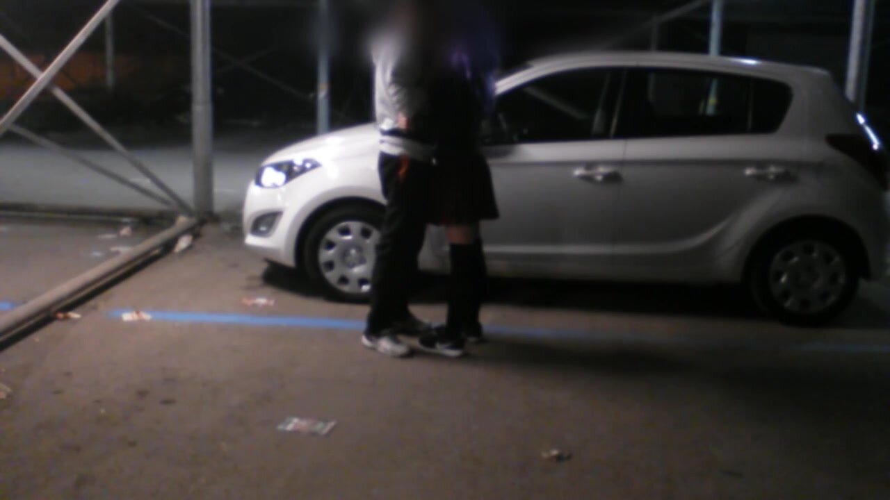 NemiBDesire - Fucked by stranger in parking lot - Sorpresa per Nemi, bendata e scopata