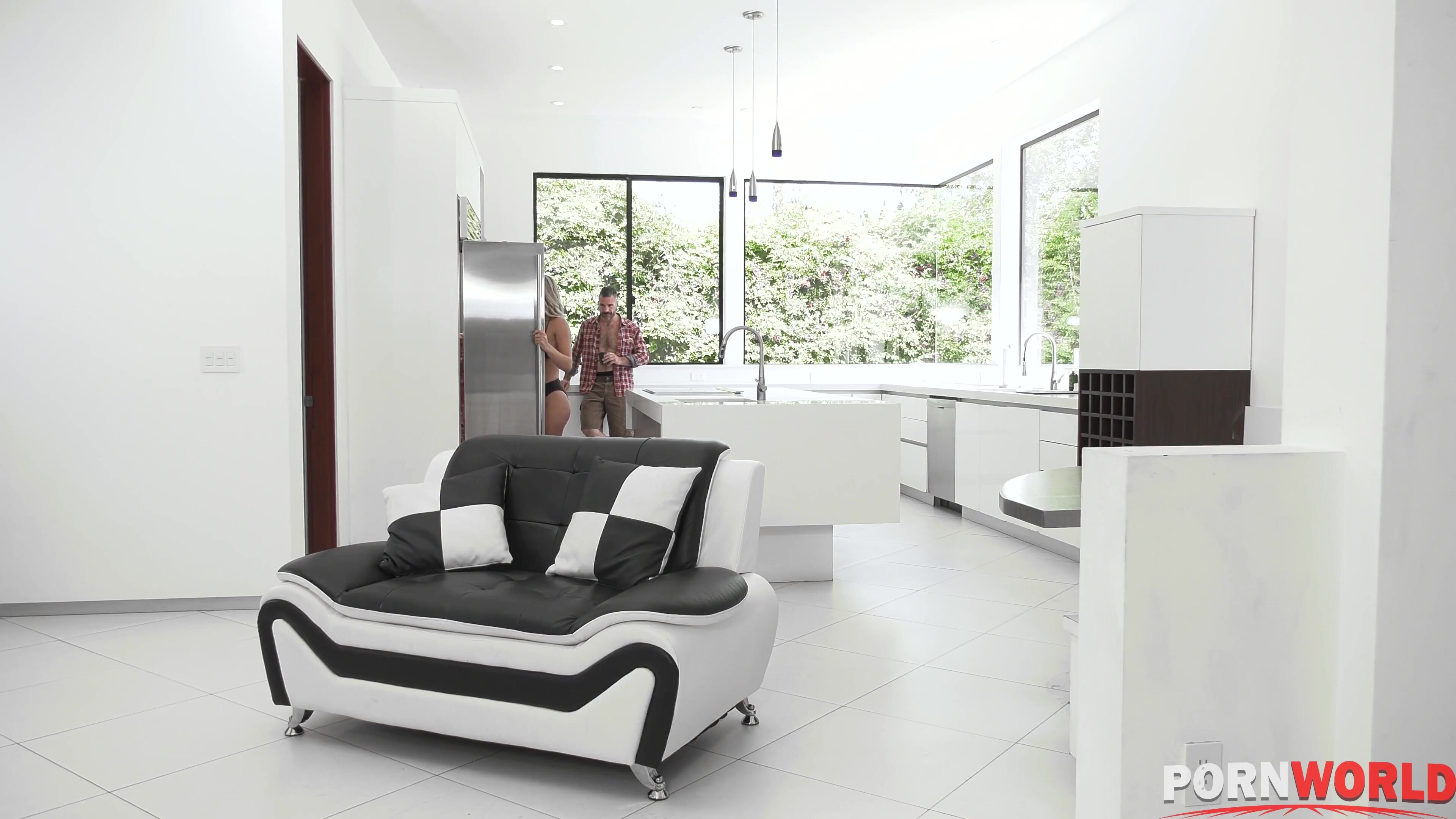 Naughty teen Gabbie Carter swallows Daddy's enormous dick before XXX fuck GP1002