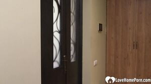 Plumber cleans out my cunt with his donger