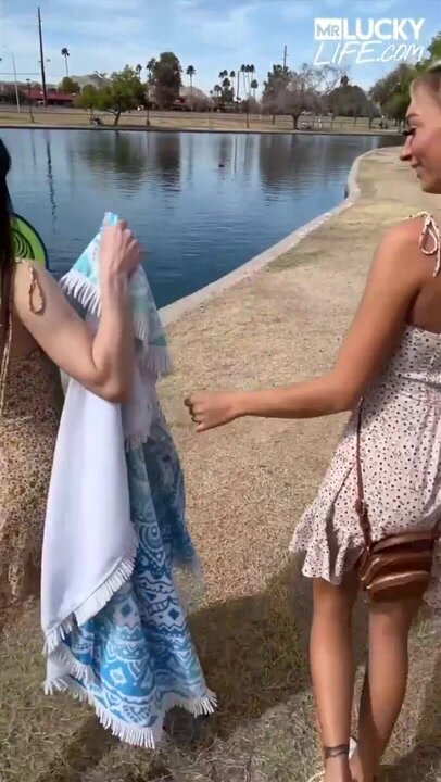 Chloe Temple & Megan Marx - Frisbee Fun In Phoenix