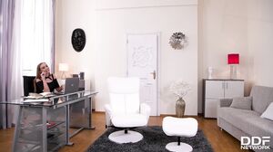 Sex therapist Lisa Bilberry crams her client's huge cock in her asshole GP1414 in 4K