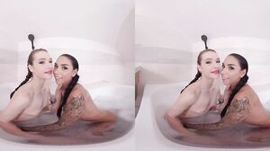 Matty Mila Perez & Black Angel - Threesome Passion: Girls Take a Bath