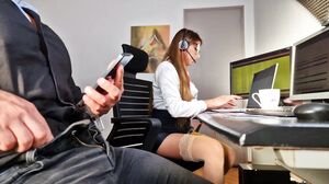 Summer Stepth - Massive cum! my boss caught me masturbating. She put my cock in her mouth