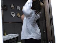 1LanaBanana - Bathroom Surprise; she Catches him Watching and things Heat up Quickly