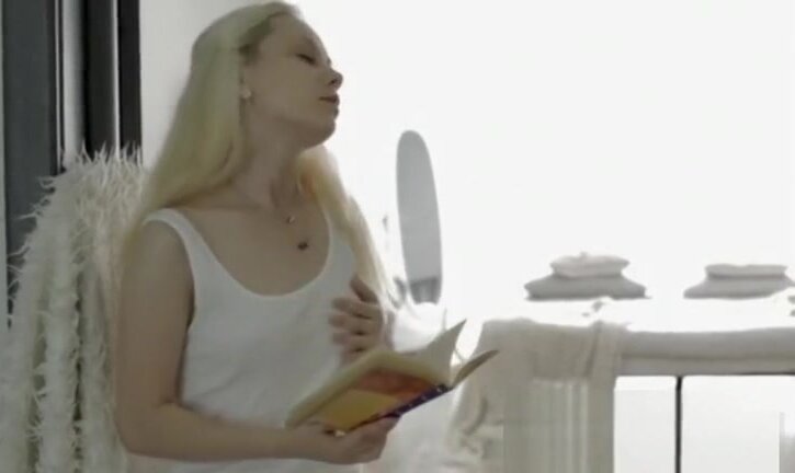 Beautiful girl giving blowjob