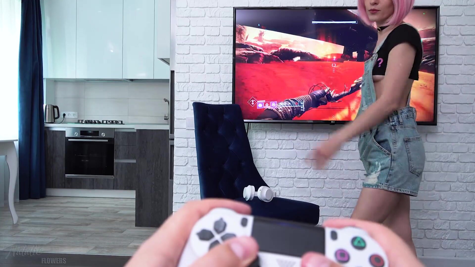 Natalie Flowers - I won't let you Play,Until you Fuck my Ass