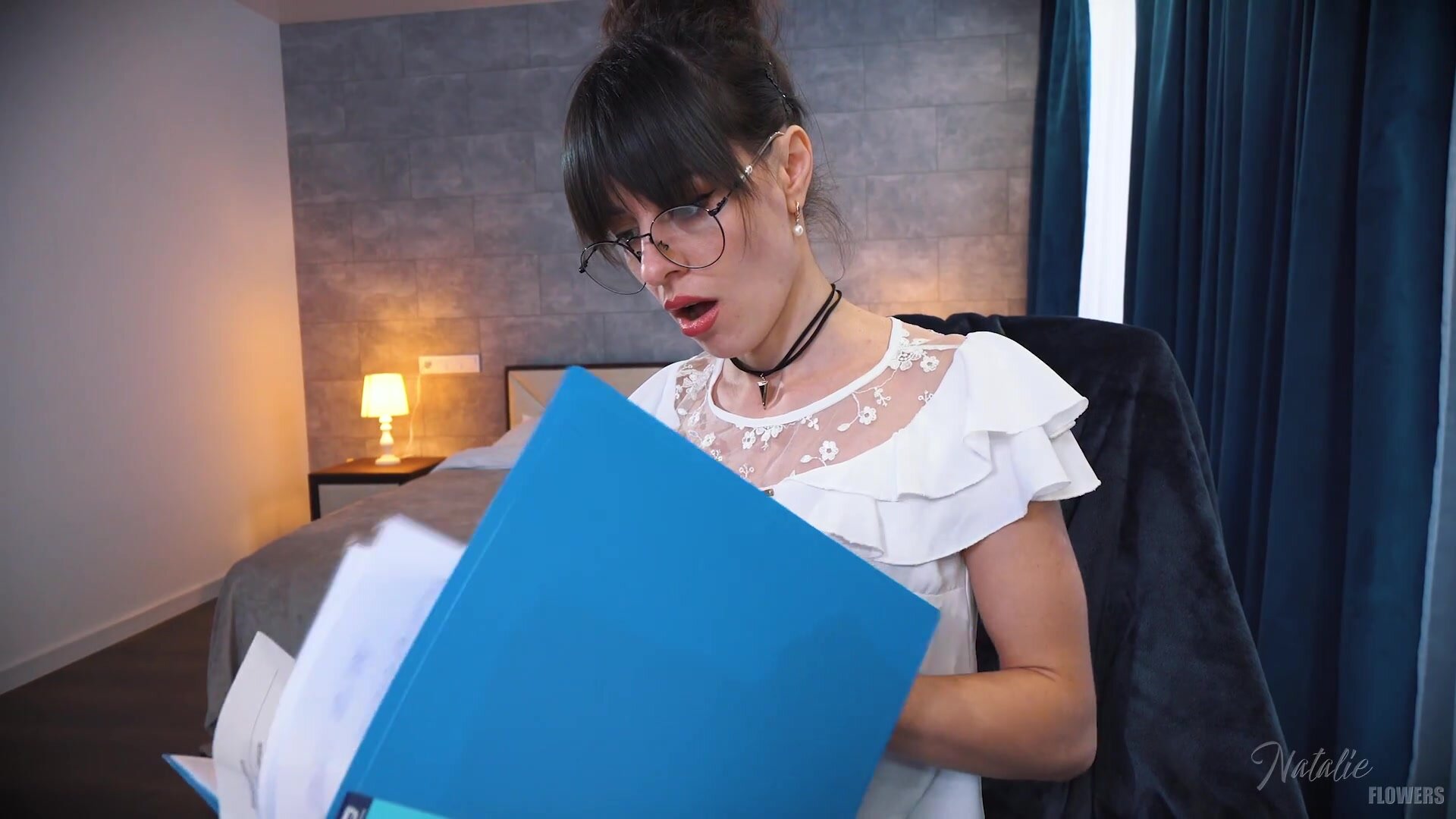 Natalie Flowers - Slutty Secretary Pays Juicy ANAL for her Mistake