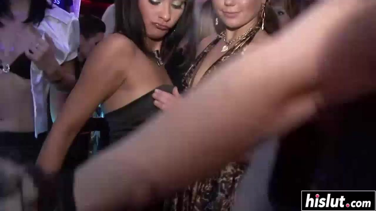 Party babes know how to suck cock