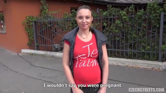 Russian pregnent girl fuck outside