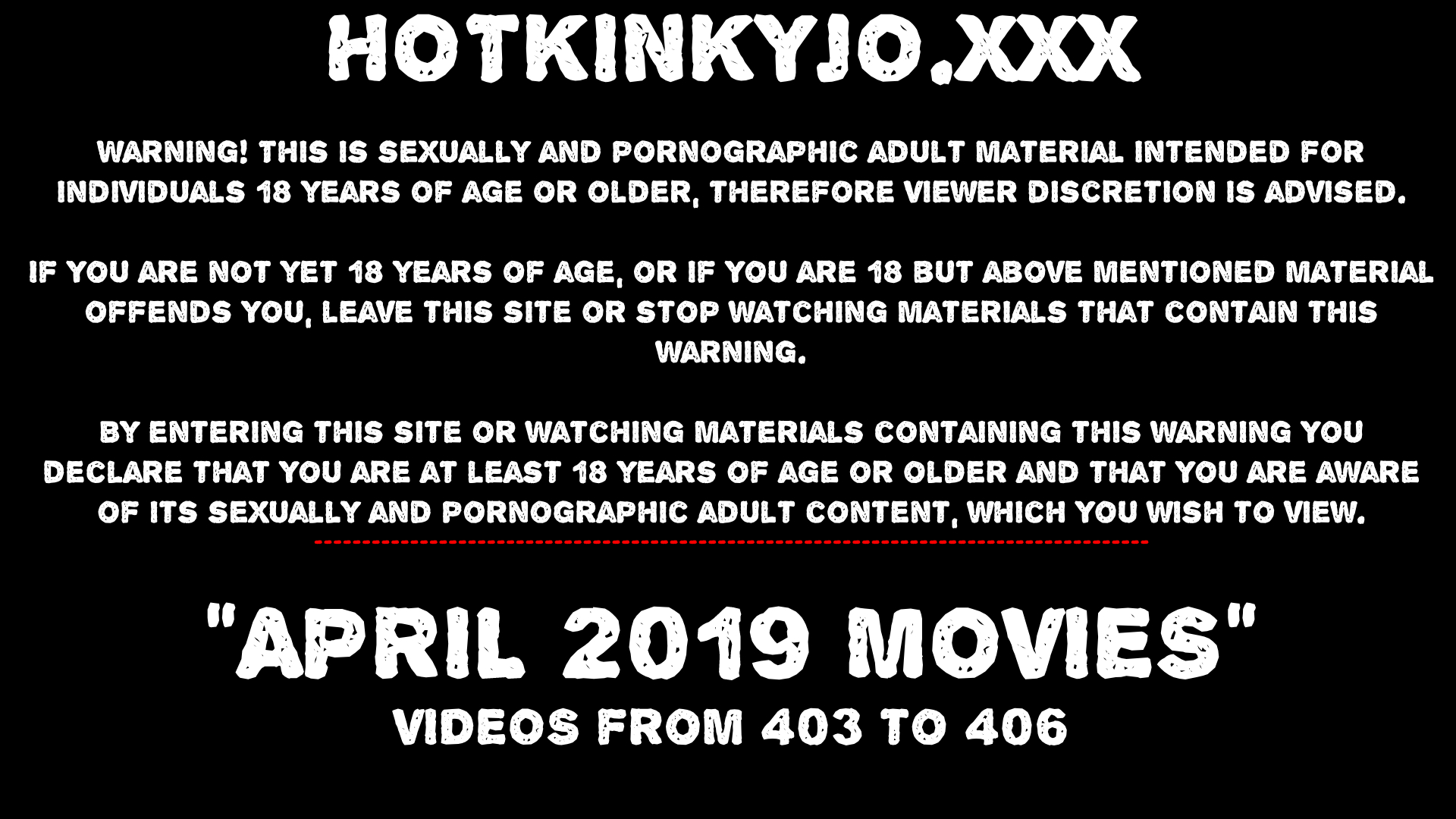 APRIL 2019 News at HOTKINKYJO site anal prolapse & fist