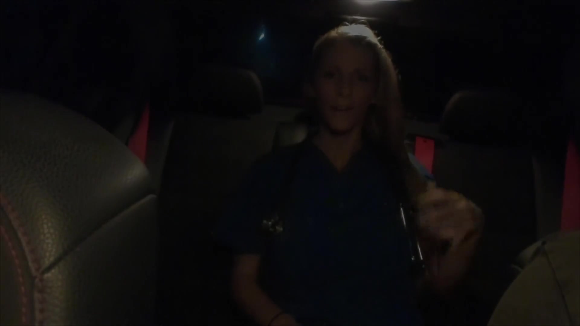 Sexy Blonde Milf Fuck on Backseat Car