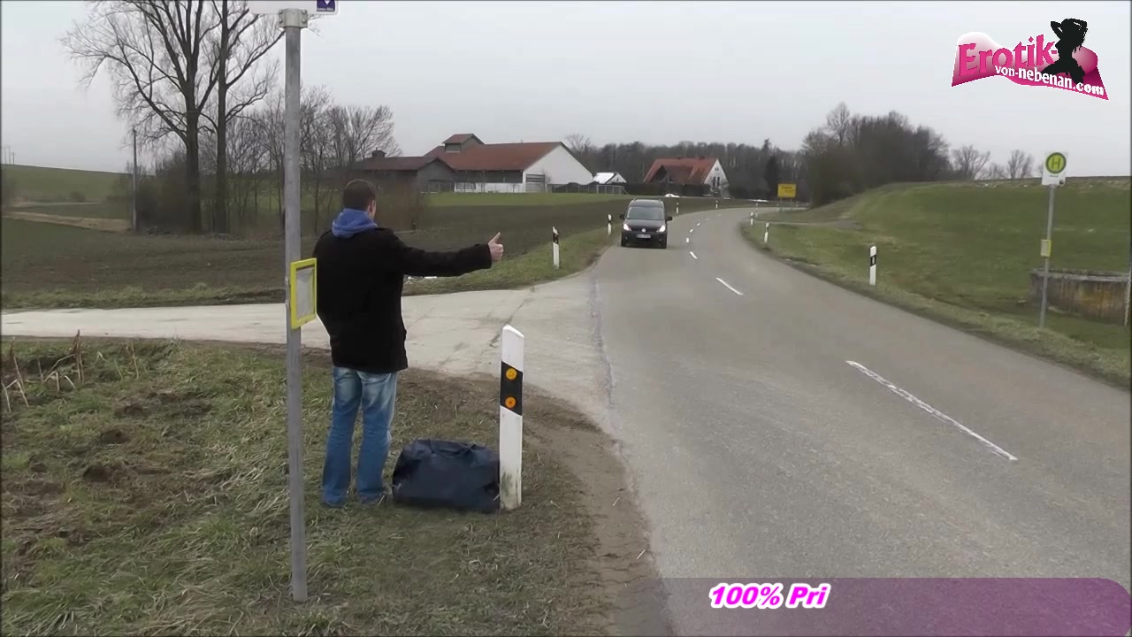 german hitchhiker teen pick up and fuck