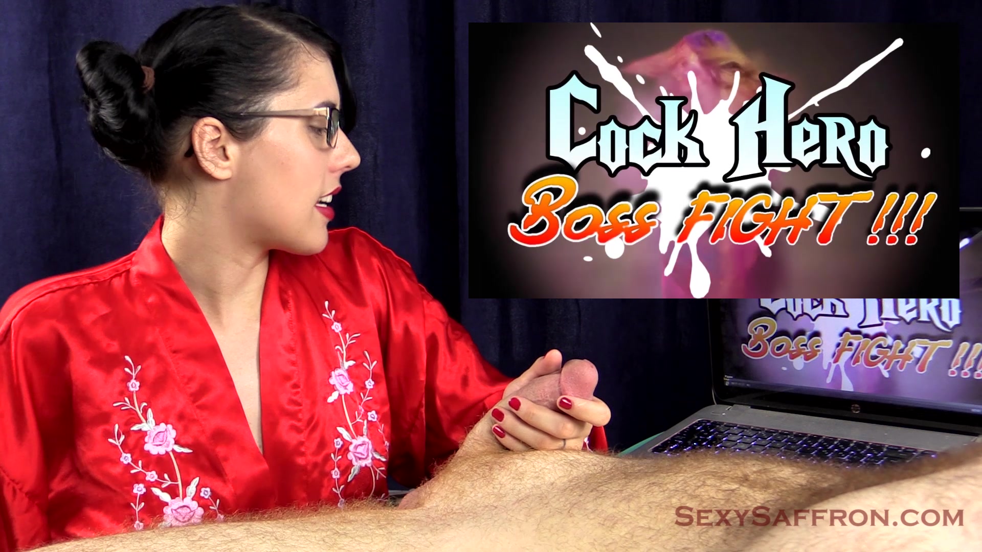 SexySaffron - Playing Cock Hero